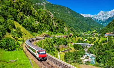 See the Swiss Alps from the best seat, aboard the Gotthard Railway.