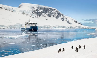 Set sail with Swan Hellenic on a 32-day exploration of Antarctica and the Chilean Fjords.