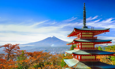 Standing at 3,776 meters, Mt. Fuji is the tallest peak in Japan.