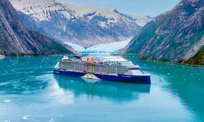 Cruise along Glacier Bay's Endicott Arm to view the blue ice of Dawes Glacier.