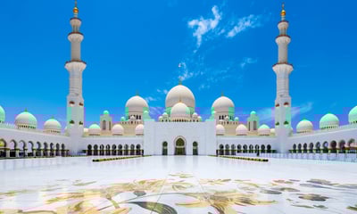 The Sheikh Zayed Grand Mosque is one of the highlights to see in your leisure time in Abu Dhabi.