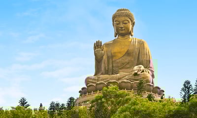 The Tian Tan Buddha in Hong Kong is one of the tallest seated Buddha statues in the world