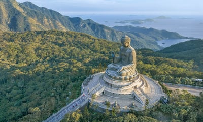 The Tian Tan Buddha in Hong Kong is one of the tallest seated Buddha statues in the world