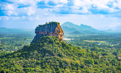 Experience the magnificent Sigiriya Rock Fortress in Sri Lanka.