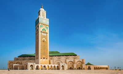 You'll see incredible sights like the Hassan II Mosque in Casablanca, Morocco.