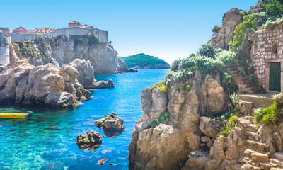Rugged coastlines and deep blue waters make the Balkan region a beautiful place to explore.