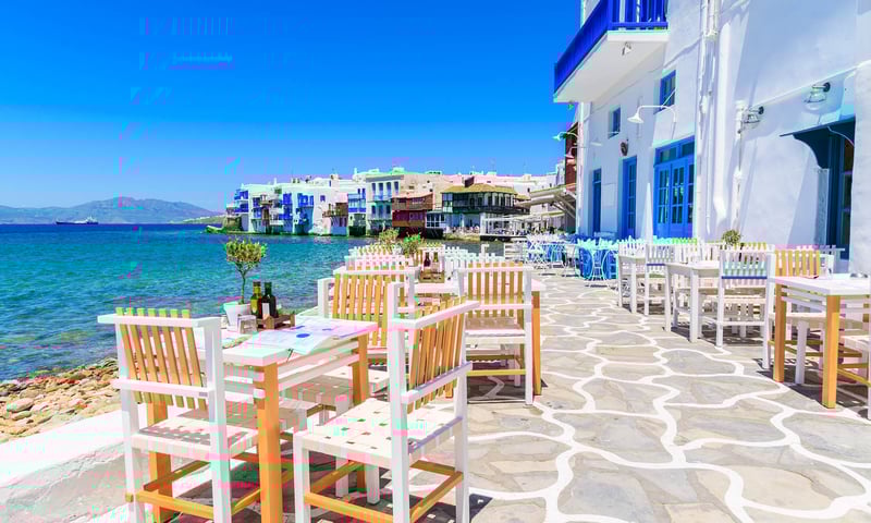 Mykonos, Greece, is famous for its iconic windmills and whitewashed architecture.