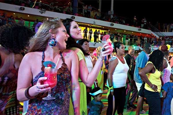 Mega Deck Party cruise highlight