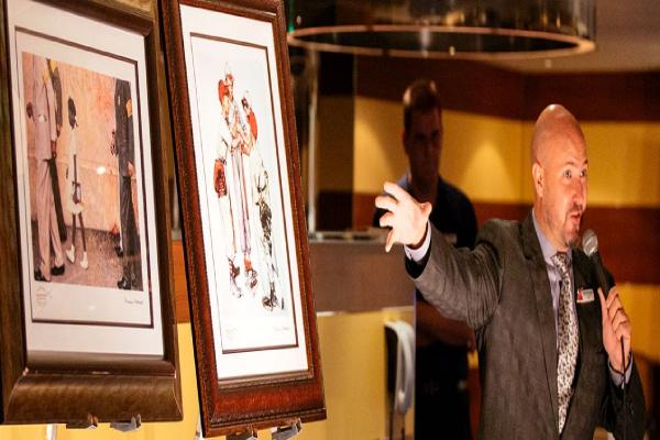 Art Auction cruise highlight