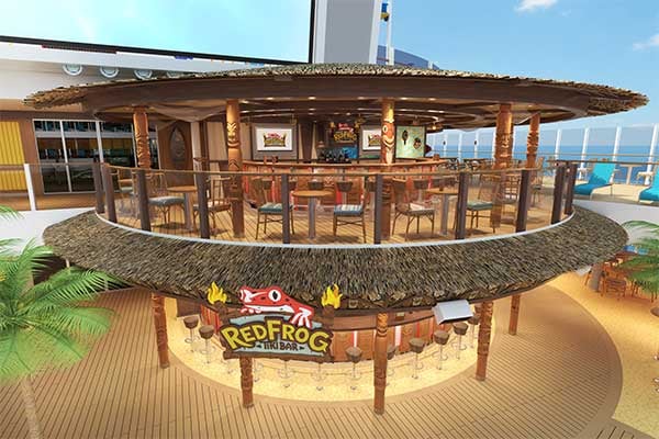 Redfrog Tiki Bar cruise highlight
