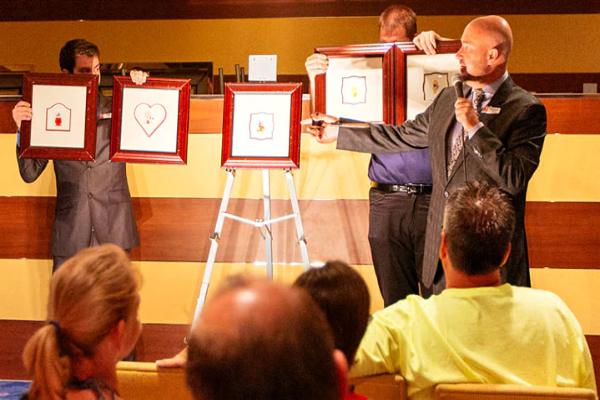 Art Auction cruise highlight