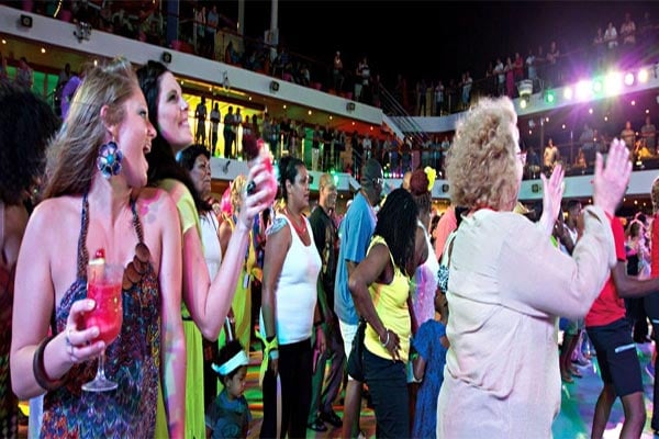 Mega Deck Party cruise highlight