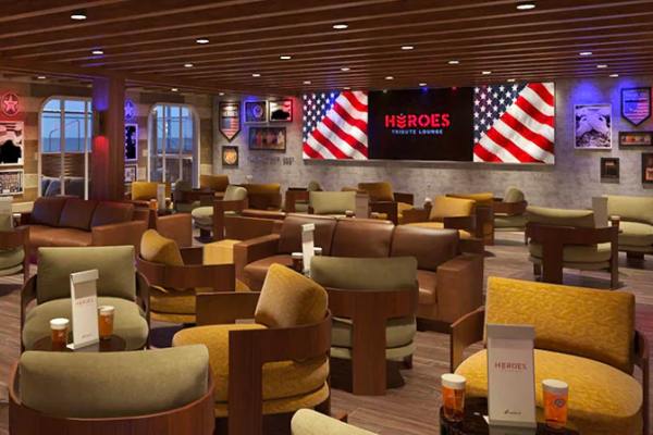Heroes Tribute Bar & Lounge cruise highlight