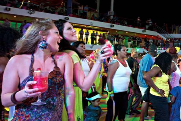 Mega Deck Party cruise highlight