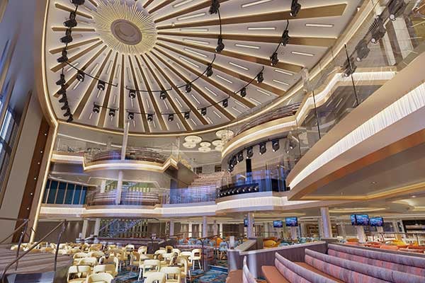 Central Atrium Day View cruise highlight