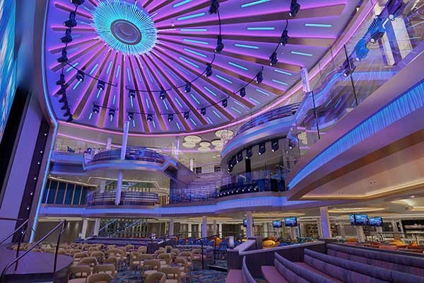 Central Atrium Night View cruise highlight