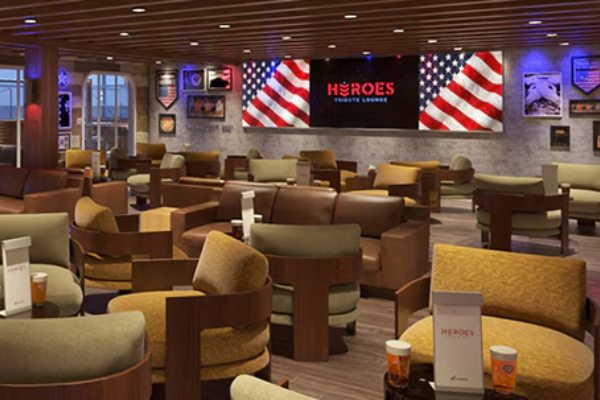 Heroes Tribute Lounge cruise highlight