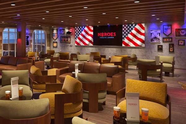 Heroes Tribute Bar Lounge cruise highlight