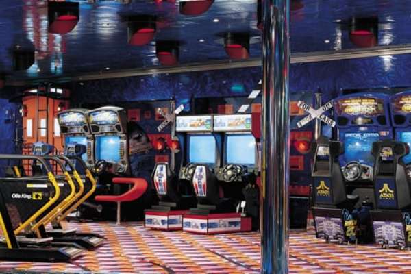 The Caboose Video Arcade cruise highlight