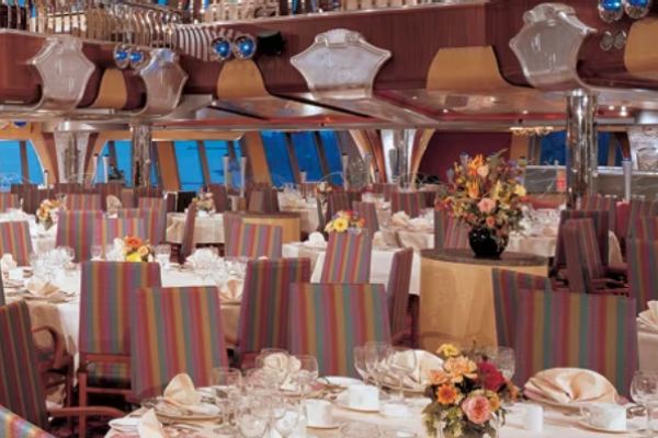 Silver Olympian Aft Dining Room cruise highlight