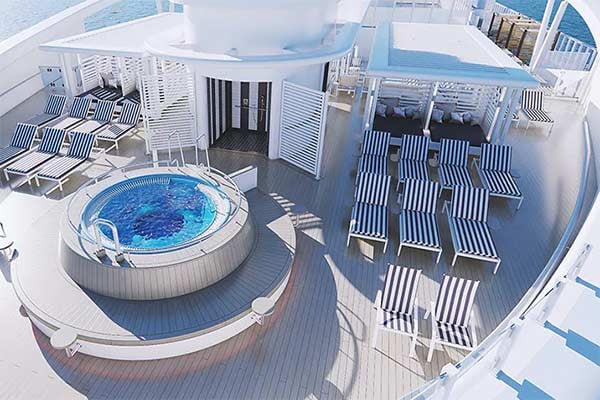 Outdoor Jacuzzi cruise highlight