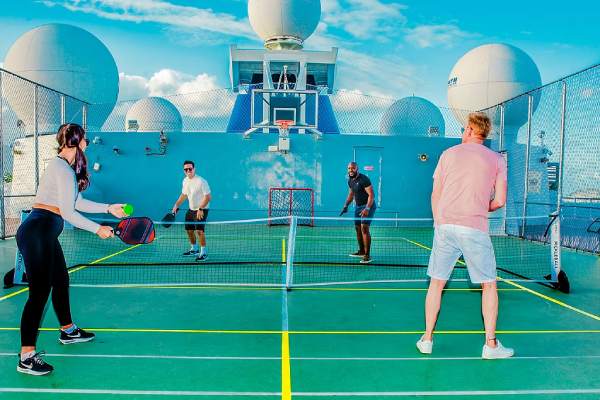 Pickleball at Sea cruise highlight