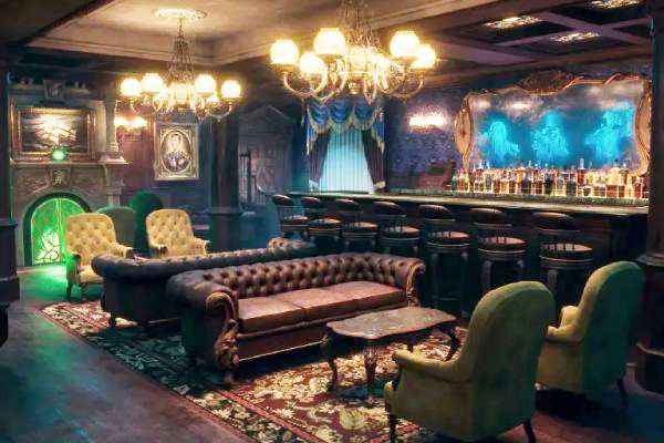 The Haunted Mansion Parlor cruise highlight