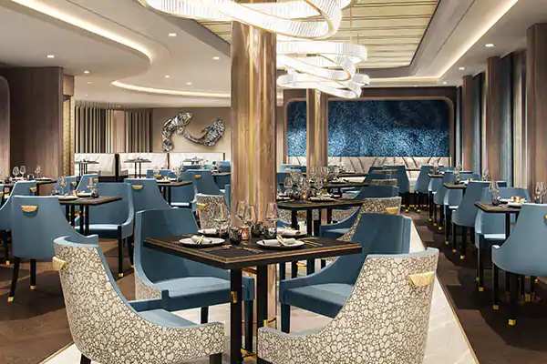 Ocean Blue Restaurant cruise highlight