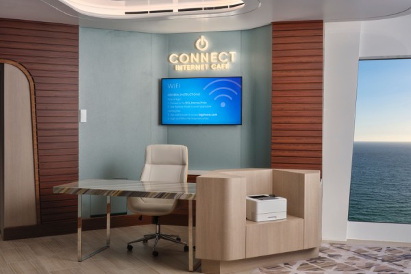i-Connect Internet Café cruise highlight