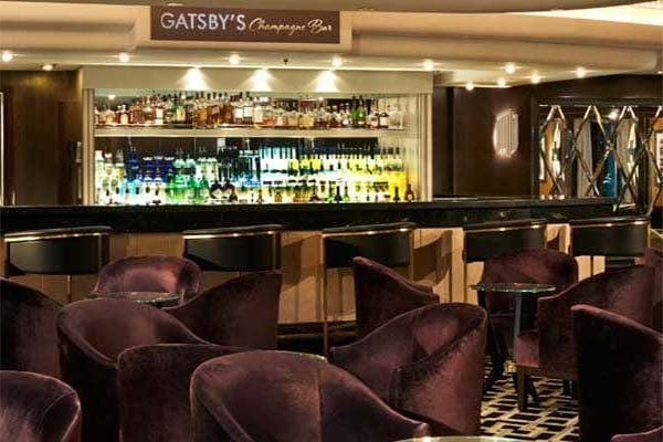 Gatsby's Champagne Bar cruise highlight