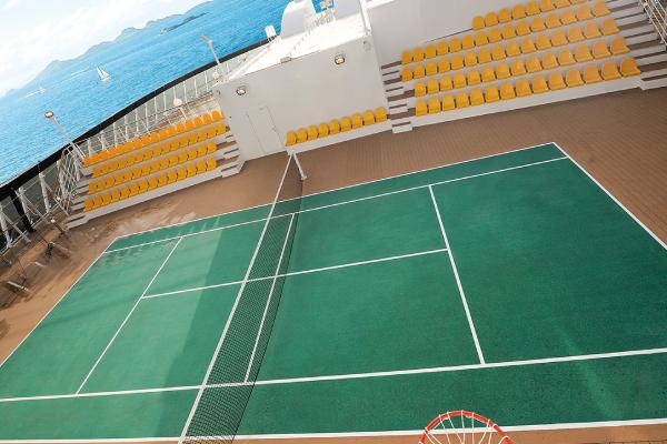 Tennis court cruise highlight