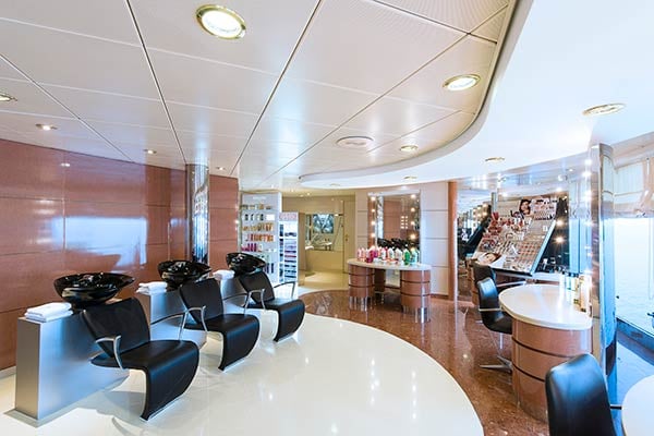 MSC Aurea Spa Hair dresser cruise highlight