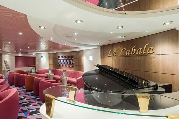 La Cabala Piano Bar cruise highlight