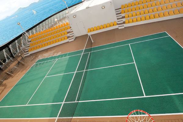 Tennis court cruise highlight