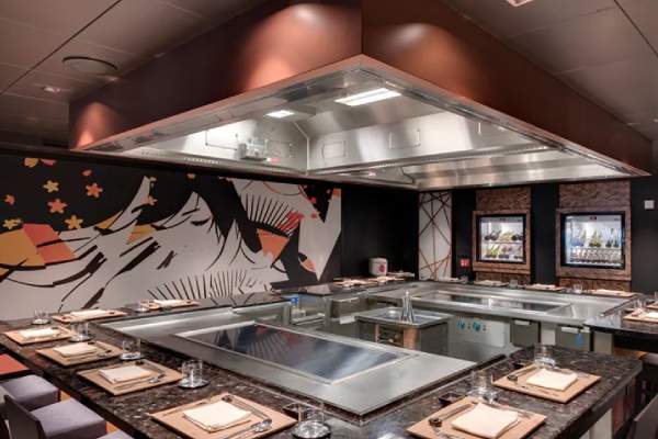 Teppanyaki restaurant cruise highlight