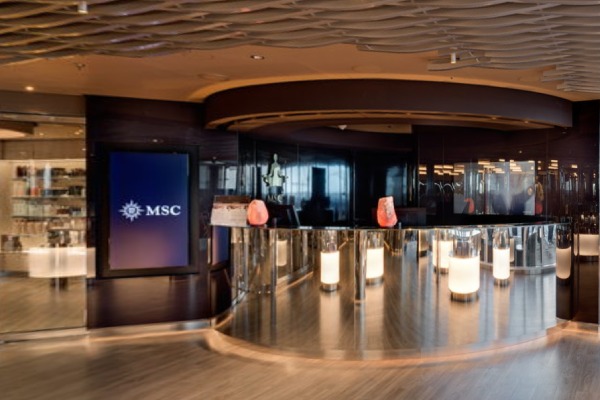 Aurea Spa Reception cruise highlight