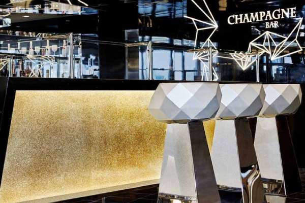 Champagne Bar cruise highlight