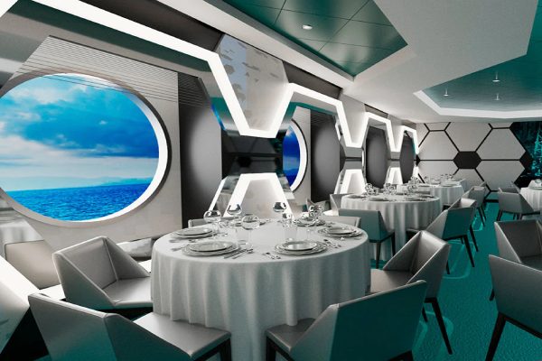 Hexagon Restaurant cruise highlight