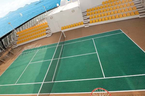 Tennis court cruise highlight