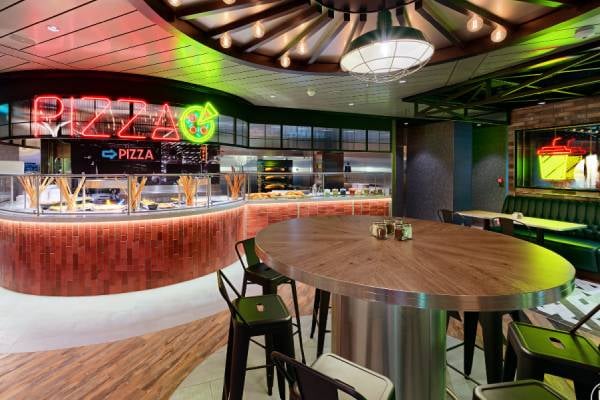 Pizza & Burger cruise highlight