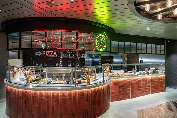 Pizza & Burger cruise highlight