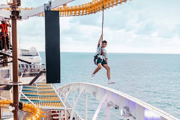 High Trail Ropes Course cruise highlight