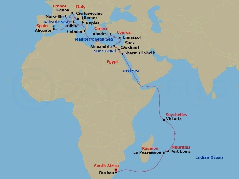 Cruise Map