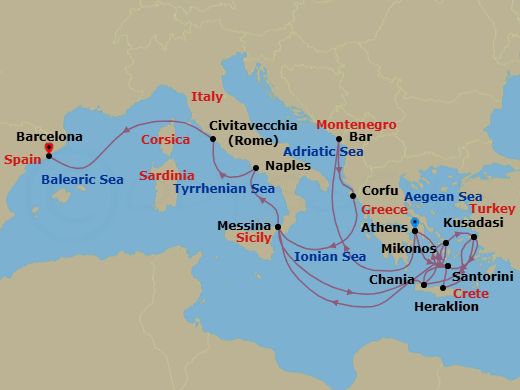 Cruise Map