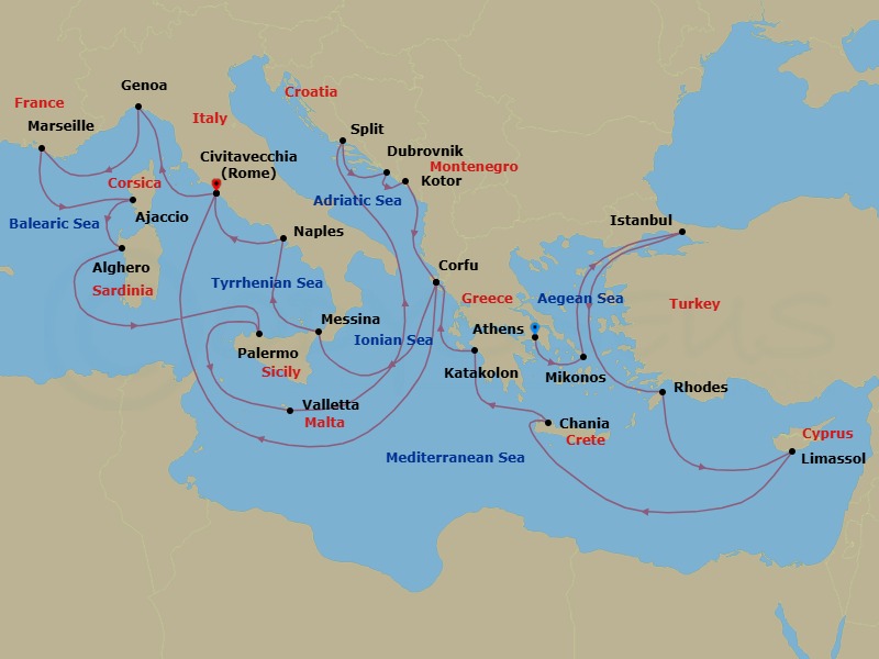 Cruise Map