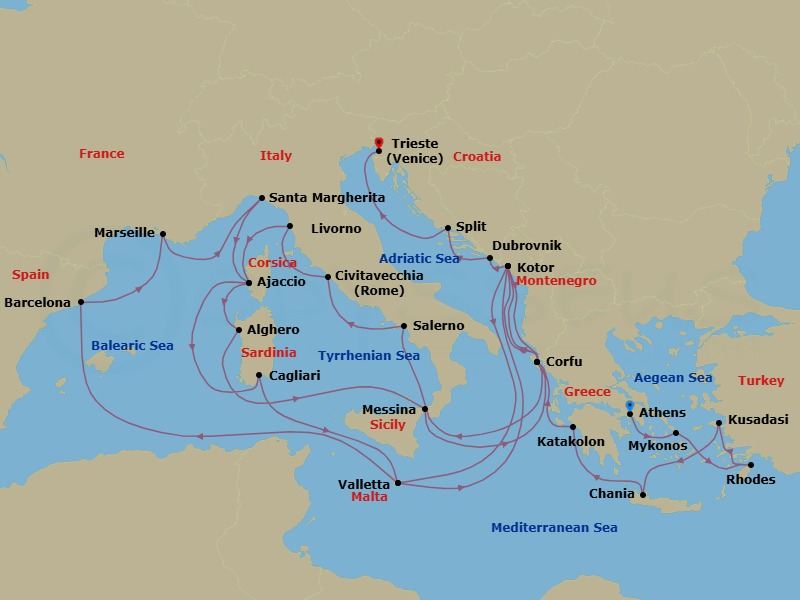 Cruise Map