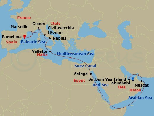 Cruise Map
