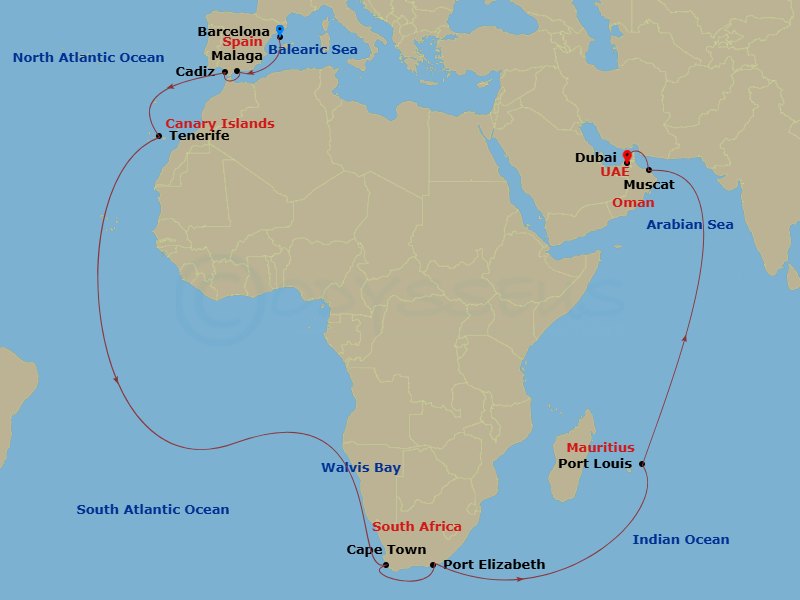 Cruise Map