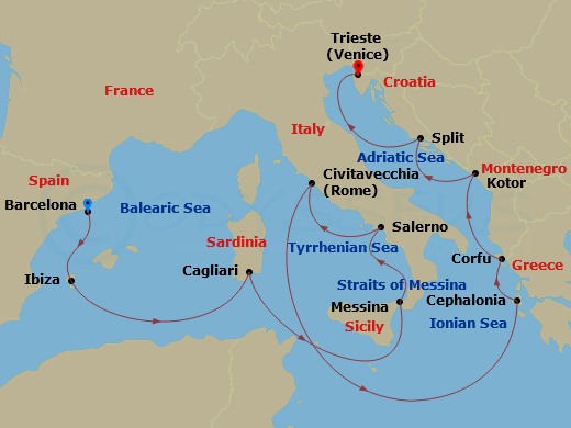 Cruise Map