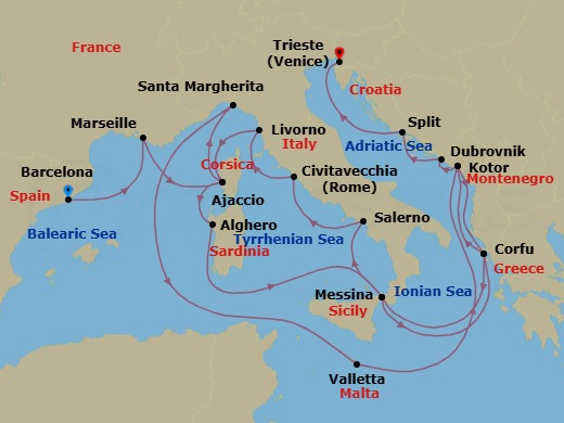 Cruise Map